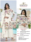 11015 A To D Glass Silk With Heavy Embroidery Work Redaymade Dress